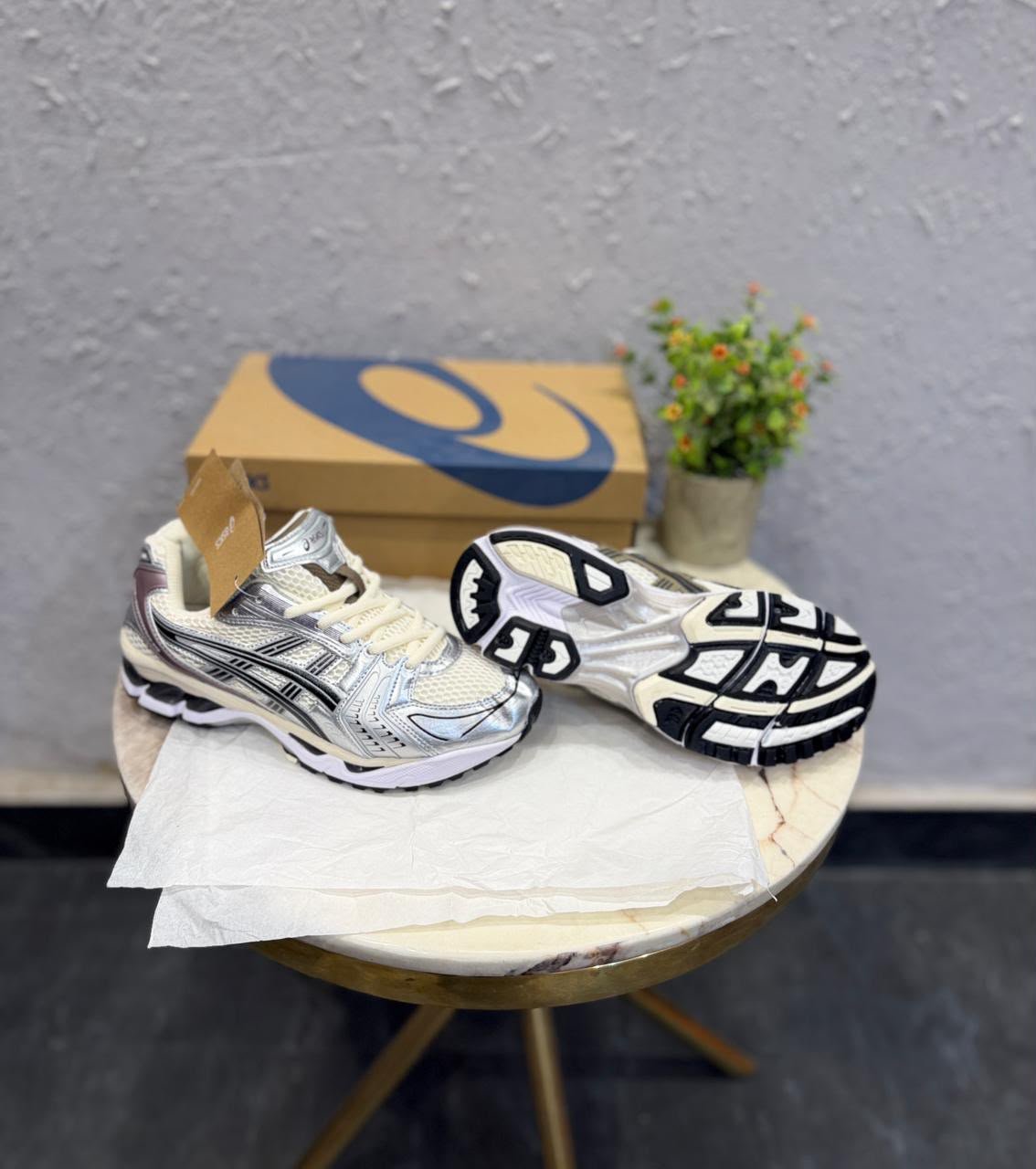 Buy ASI_CSS Kayano 14 White Black Shoes - Image 3