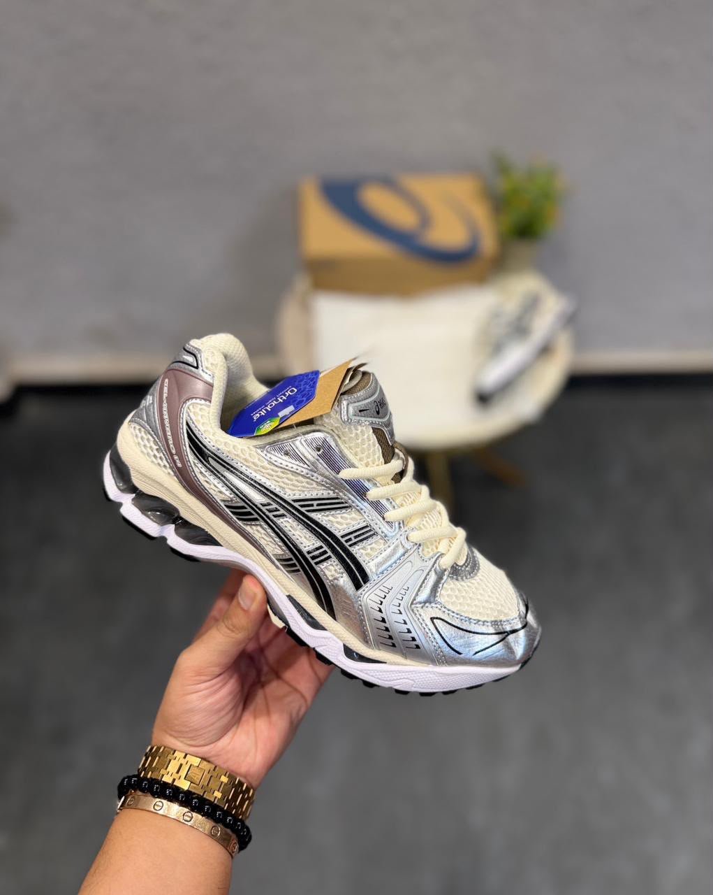 Buy ASI_CSS Kayano 14 White Black Shoes - Image 4