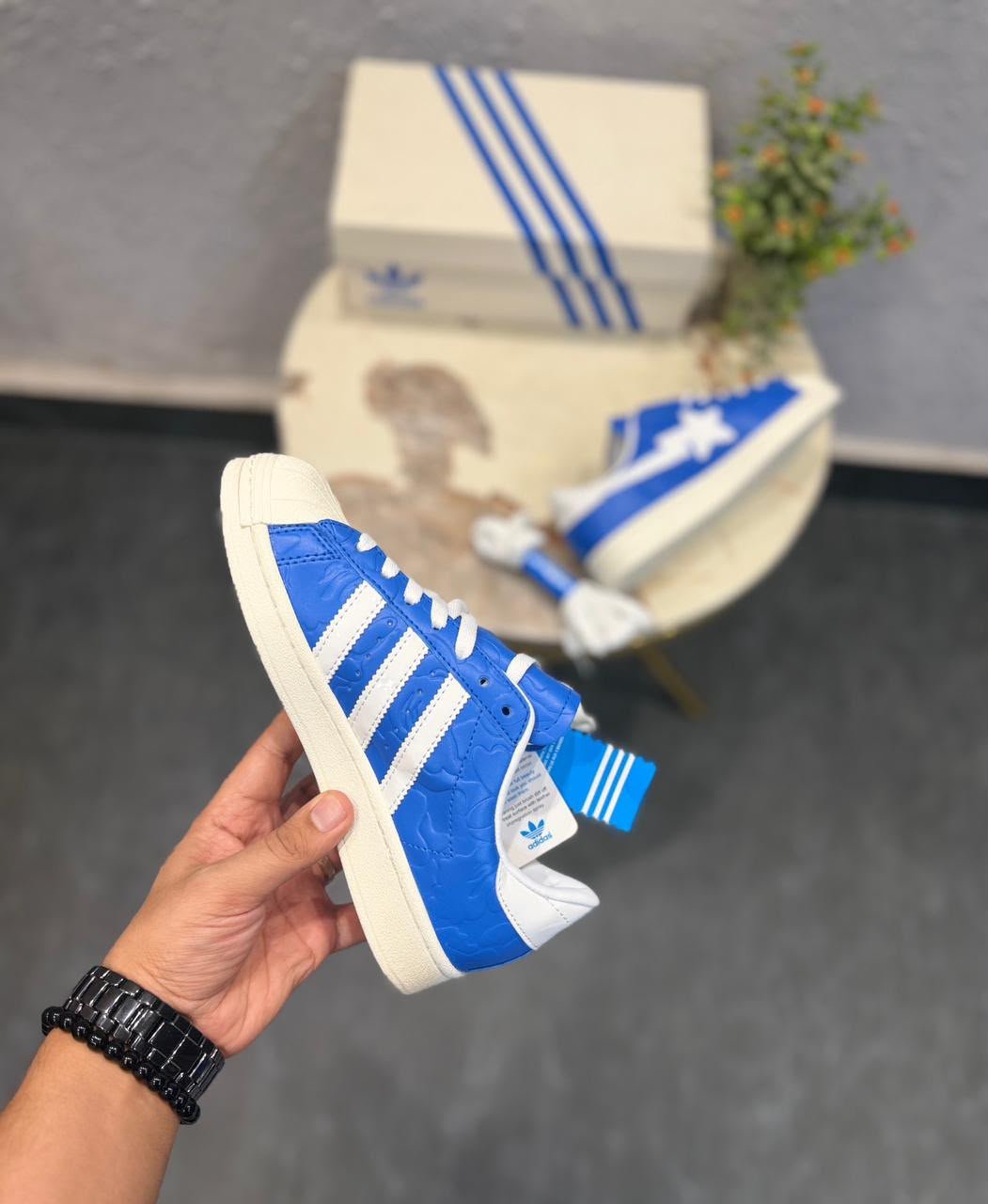 Buy Adid_ass Superstar BAPE Blue Shoes - Image 2