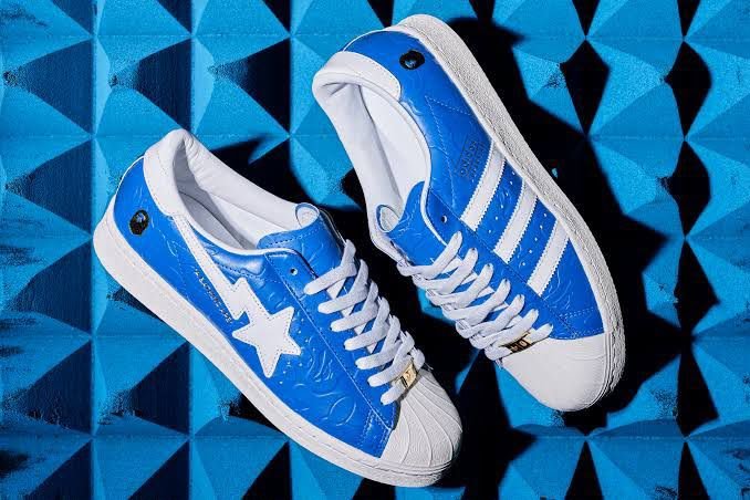 Buy Adid_ass Superstar BAPE Blue Shoes - Image 6