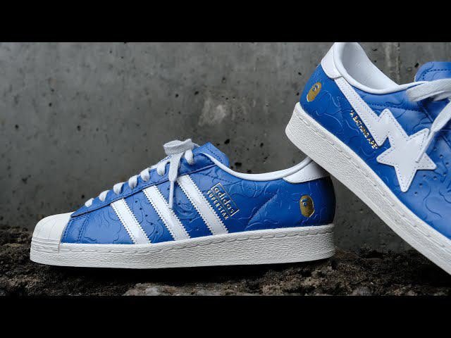 Buy Adid_ass Superstar BAPE Blue Shoes - Image 7