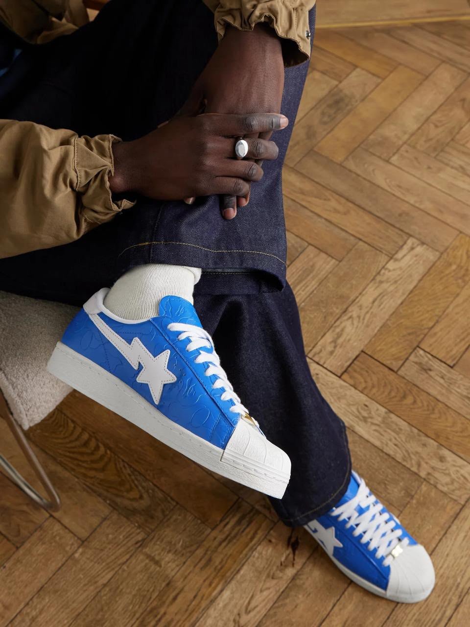 Buy Adid_ass Superstar BAPE Blue Shoes - Image 8