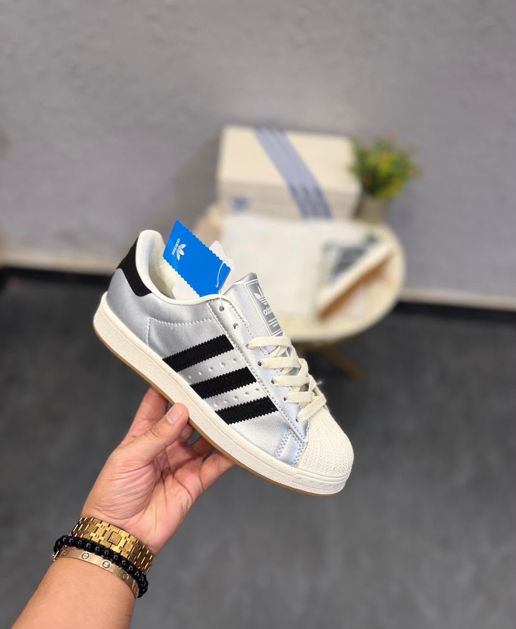 Buy Adid_ass Superstar Silver White Gum