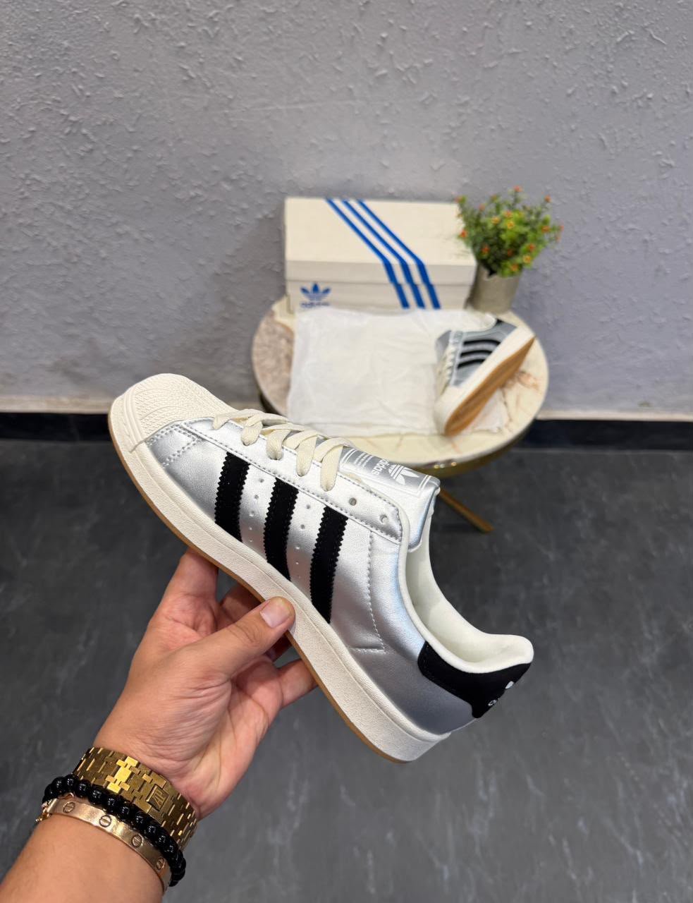 Buy Adid_ass Superstar Silver White Gum - Image 2
