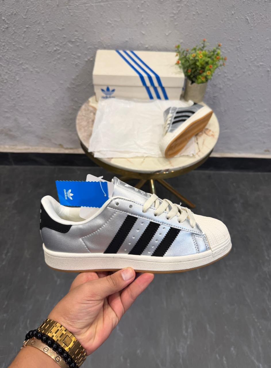 Buy Adid_ass Superstar Silver White Gum - Image 4