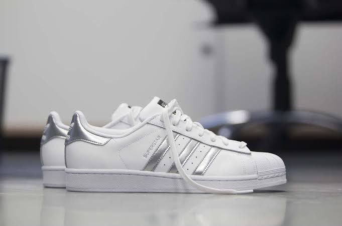 Buy Adid_ass Superstar White Silver Shoes - Image 3