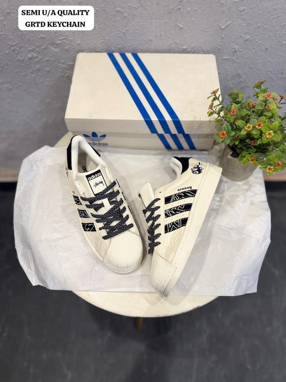 Buy Adid_ass Superstar x Stussy Ball Shoe - Image 5