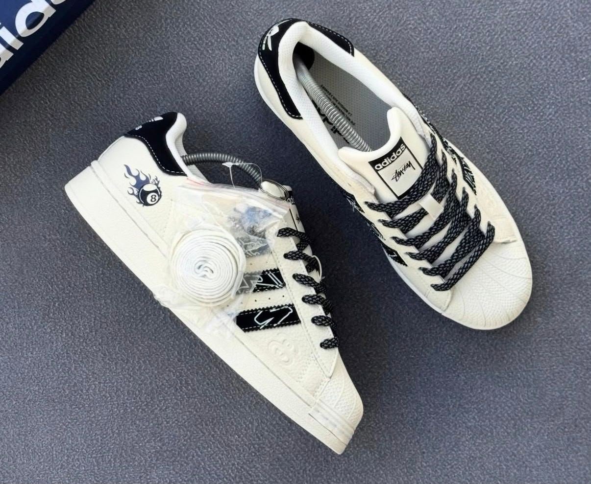Buy Adid_ass Superstar x Stussy Ball Shoe - Image 10