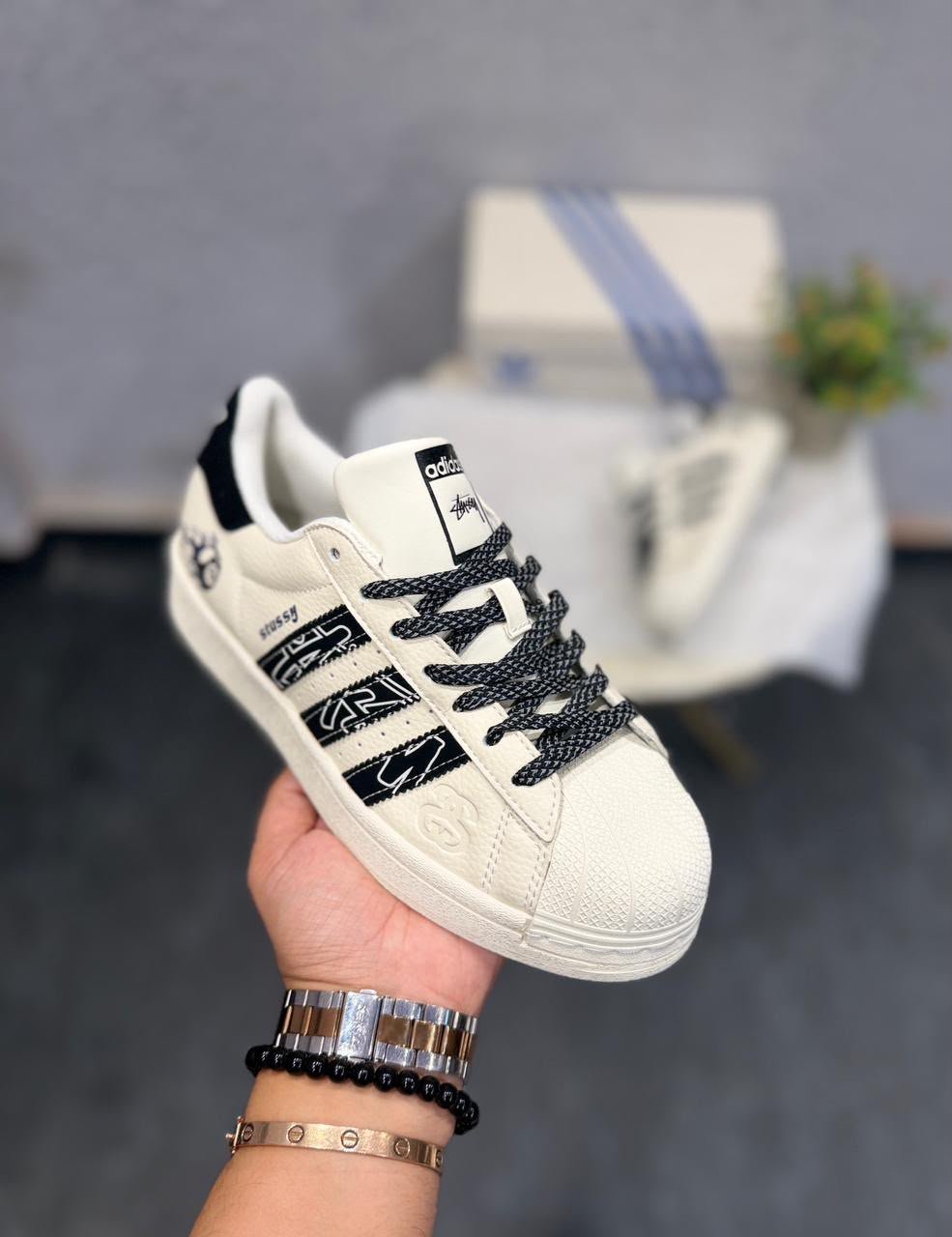 Buy Adid_ass Superstar x Stussy Ball Shoe - Image 3