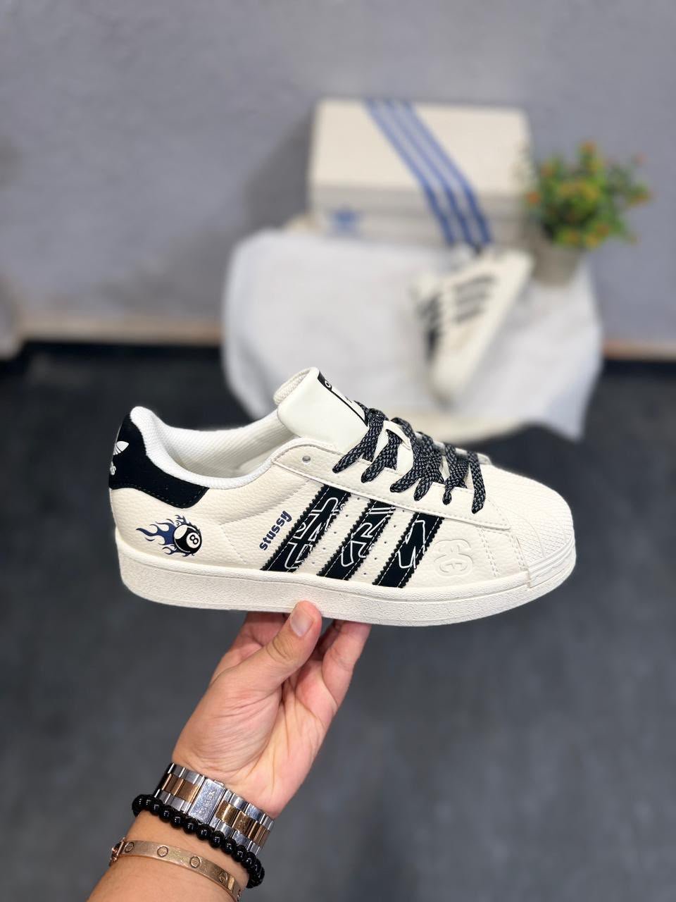 Buy Adid_ass Superstar x Stussy Ball Shoe