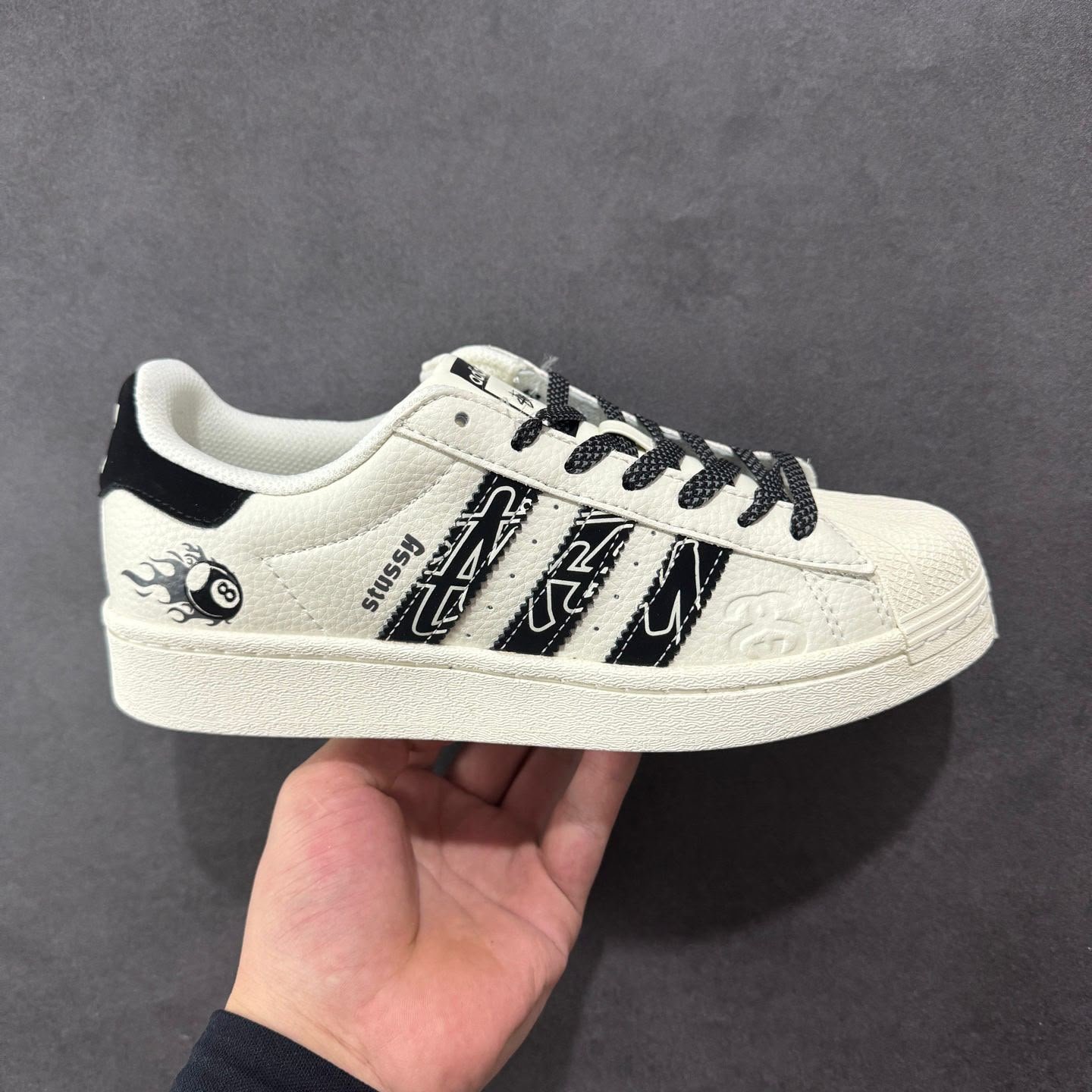 Buy Adid_ass Superstar x Stussy Ball Shoe - Image 6