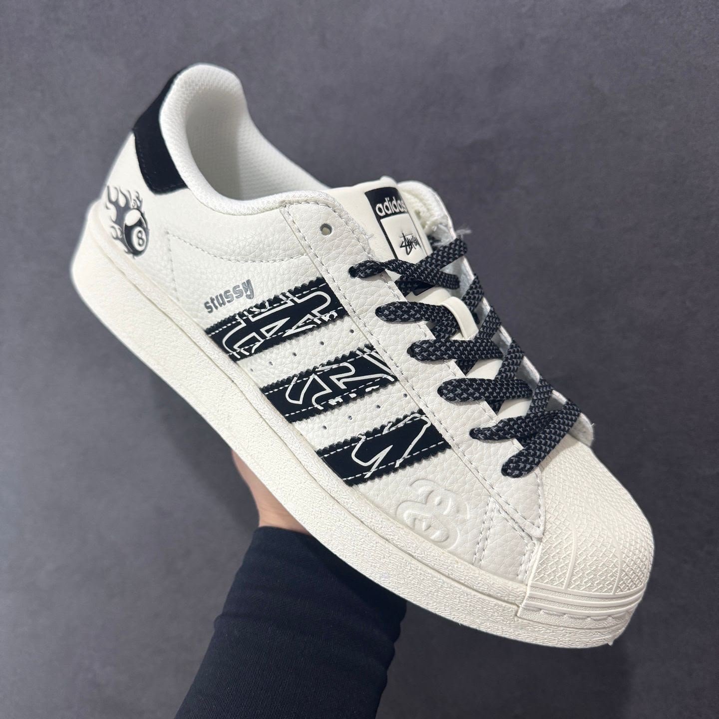 Buy Adid_ass Superstar x Stussy Ball Shoe - Image 7