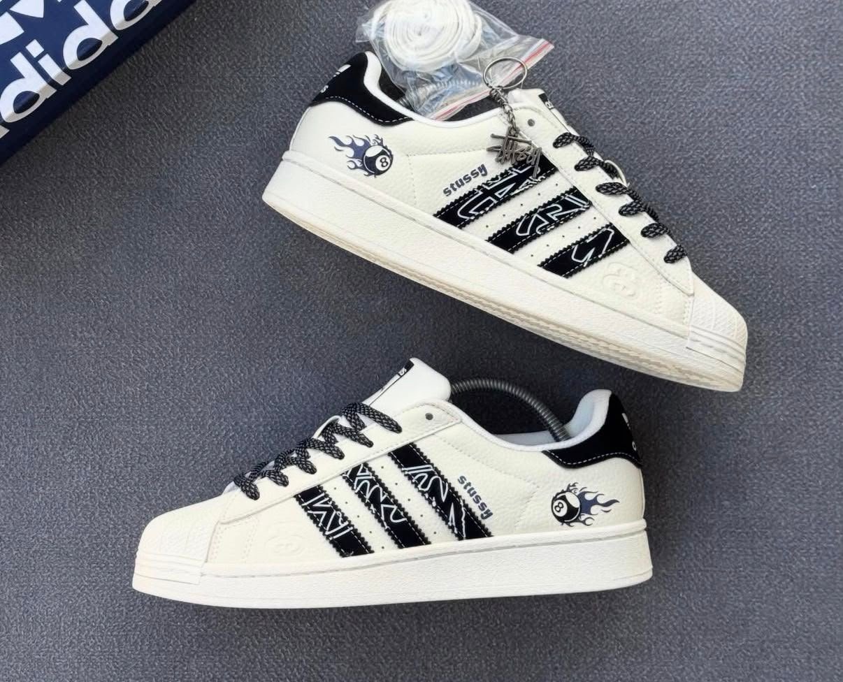 Buy Adid_ass Superstar x Stussy Ball Shoe - Image 9