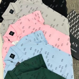 Buy Arma_nii Cotton Lycra Collar T-Shirt
