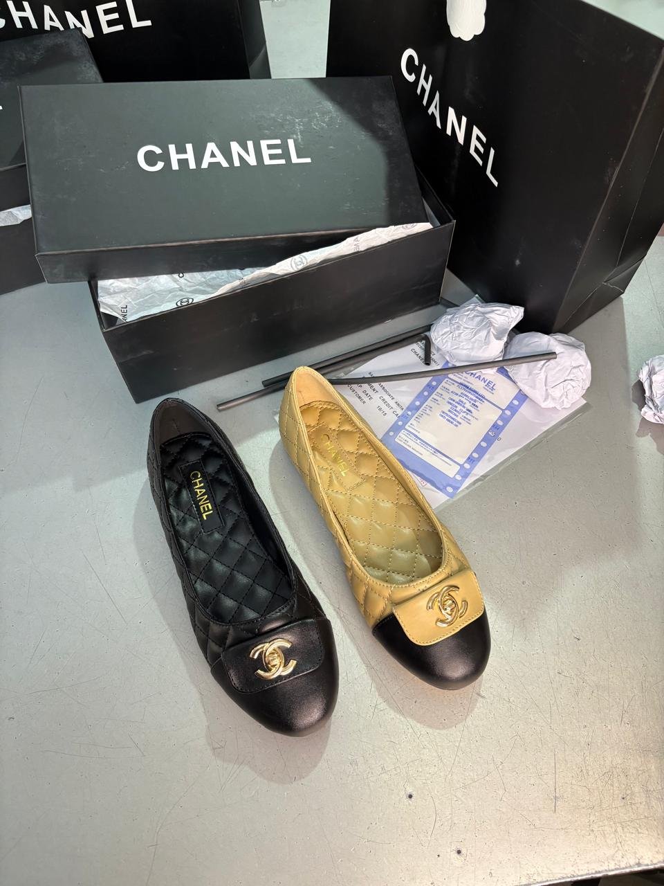 Buy Chan_ell Leather Ballet Flats - Image 2