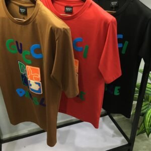 Buy Guc_cii Cotton Lycra Drop Shoulder Tee