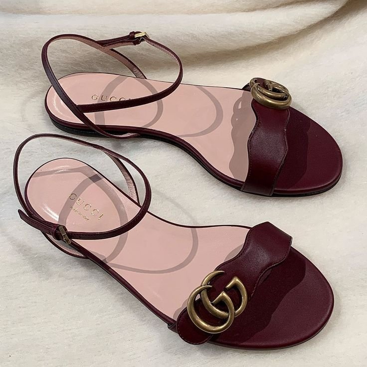 Buy Guc_cii Marmont GG Leather Flats - Image 16