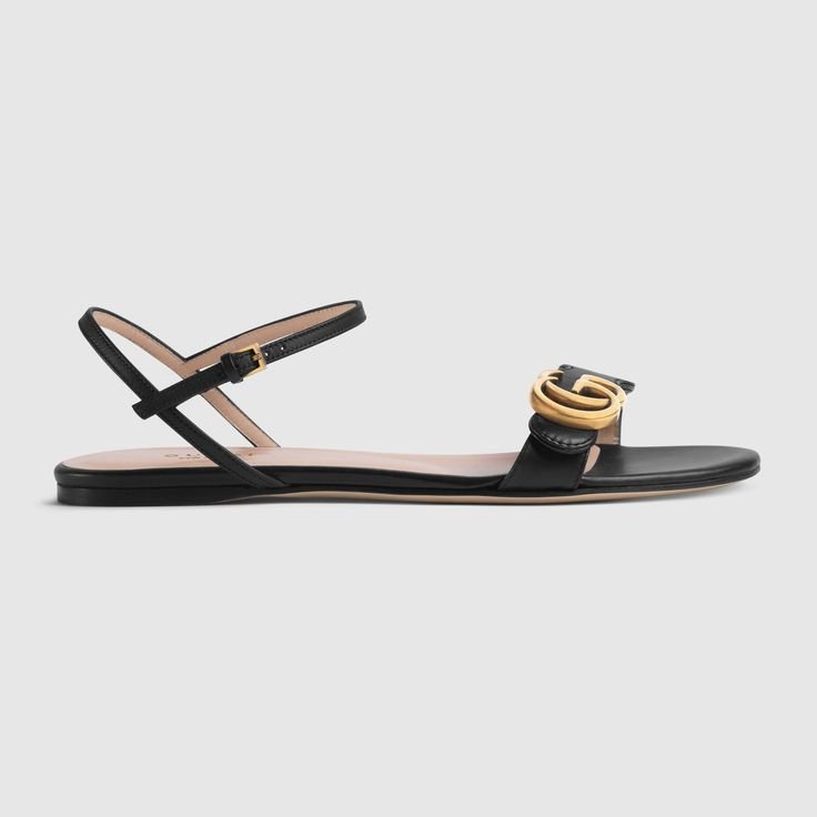 Buy Guc_cii Marmont GG Leather Flats - Image 14