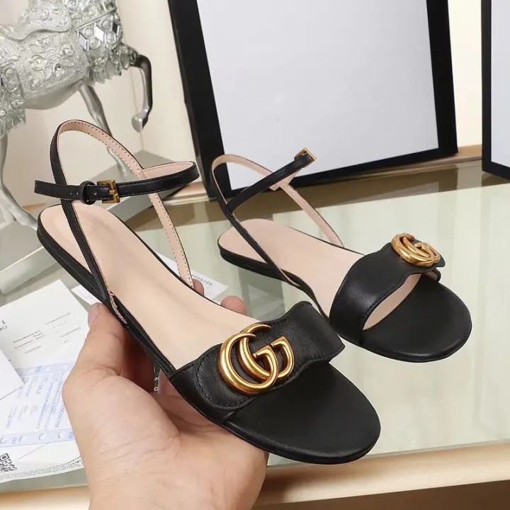 Buy Guc_cii Marmont GG Leather Flats - Image 13