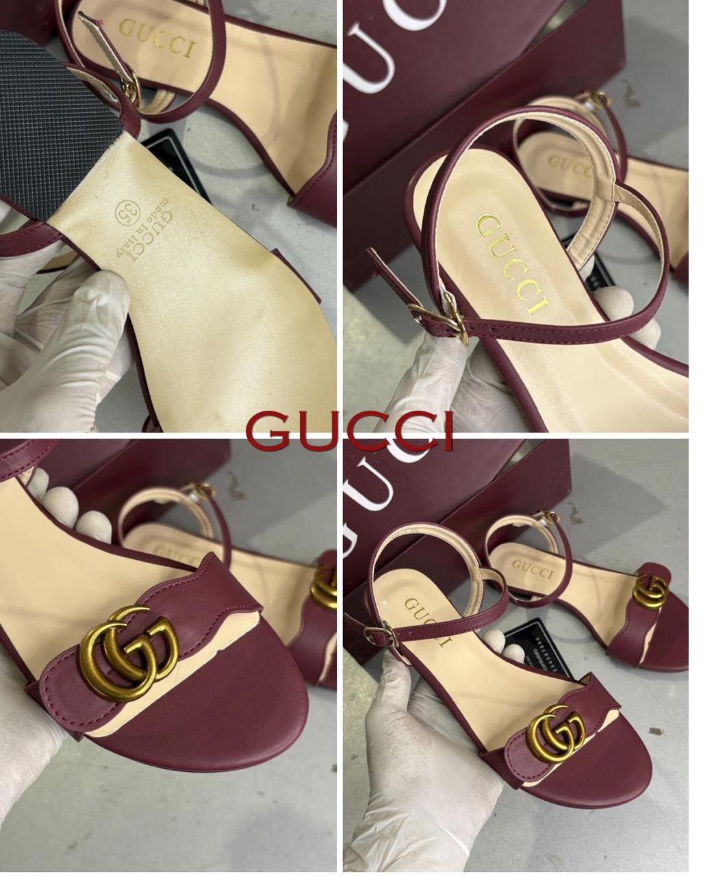 Buy Guc_cii Marmont GG Leather Flats - Image 15