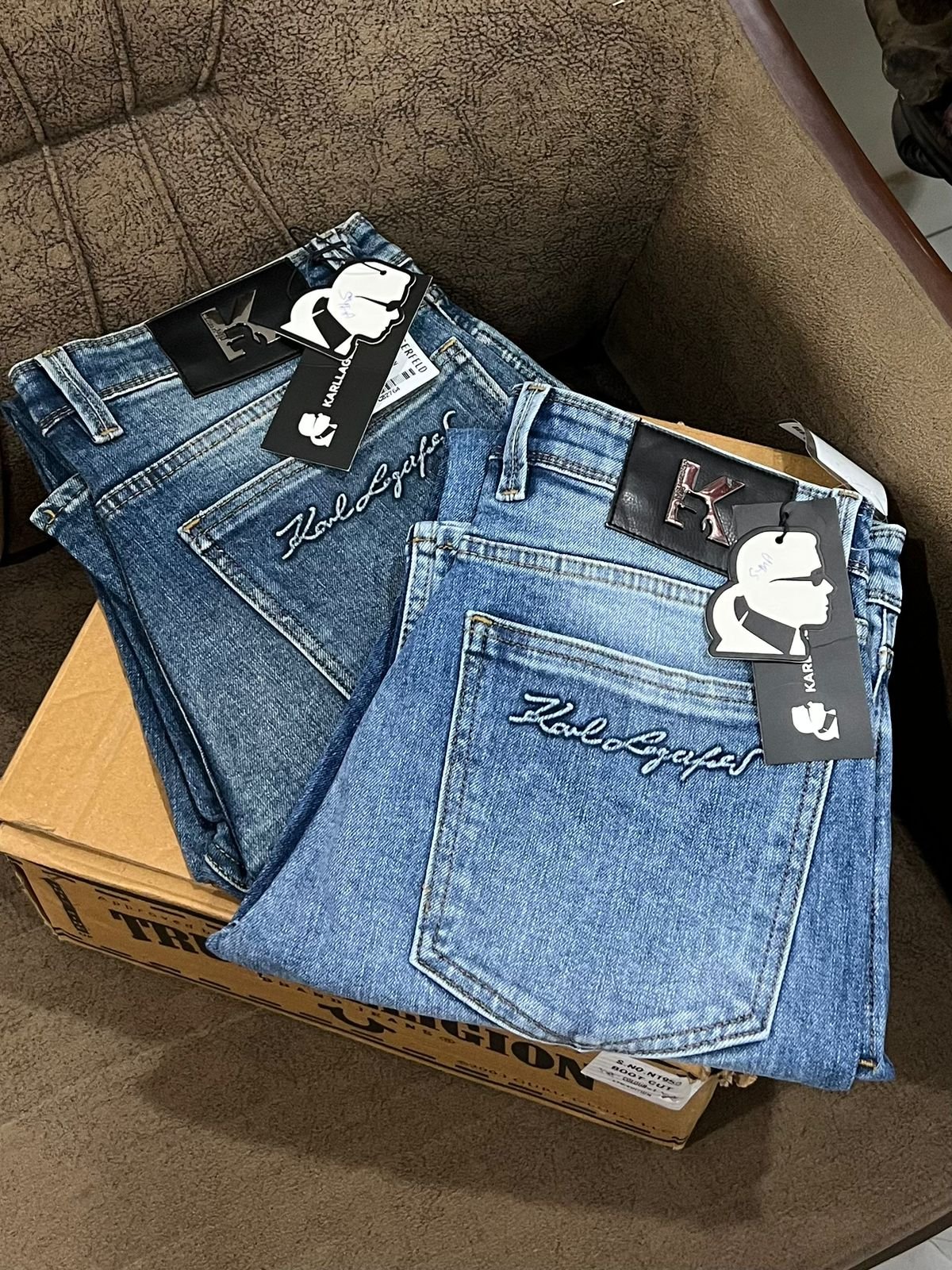 Buy Ka_rll Lagerfeld Straight Fit Jeans - Image 2
