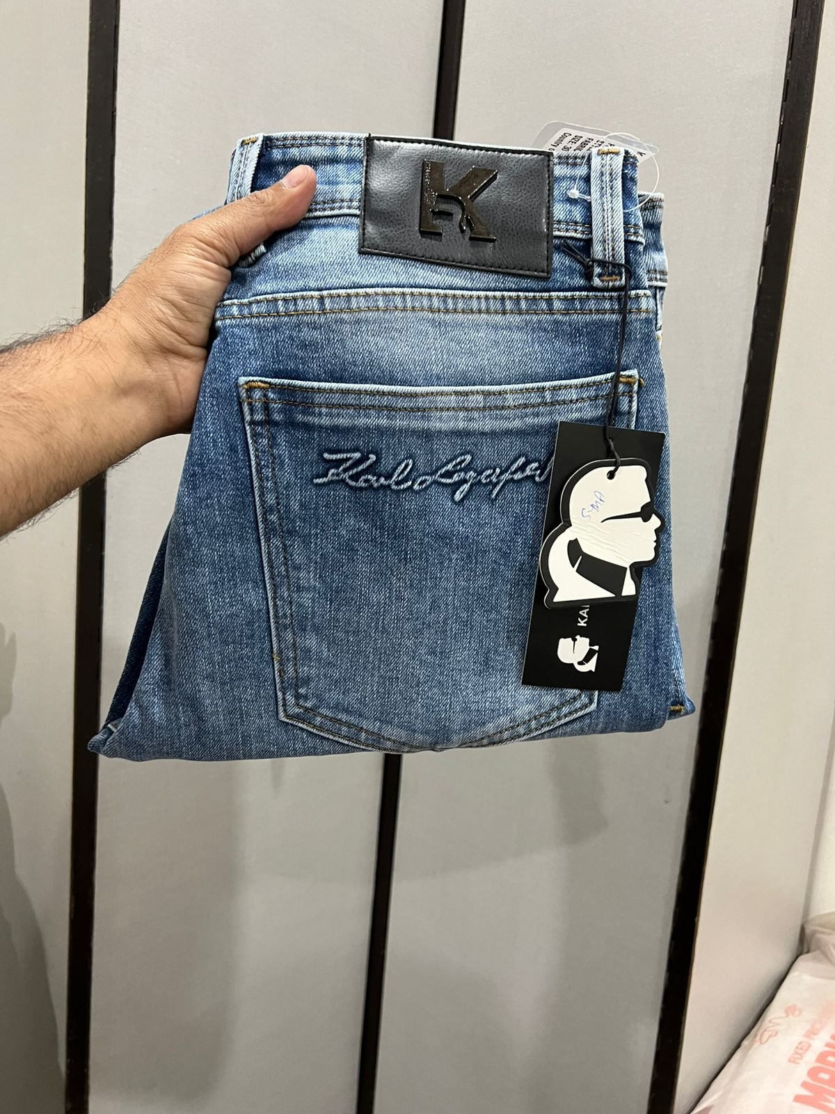 Buy Ka_rll Lagerfeld Straight Fit Jeans - Image 3