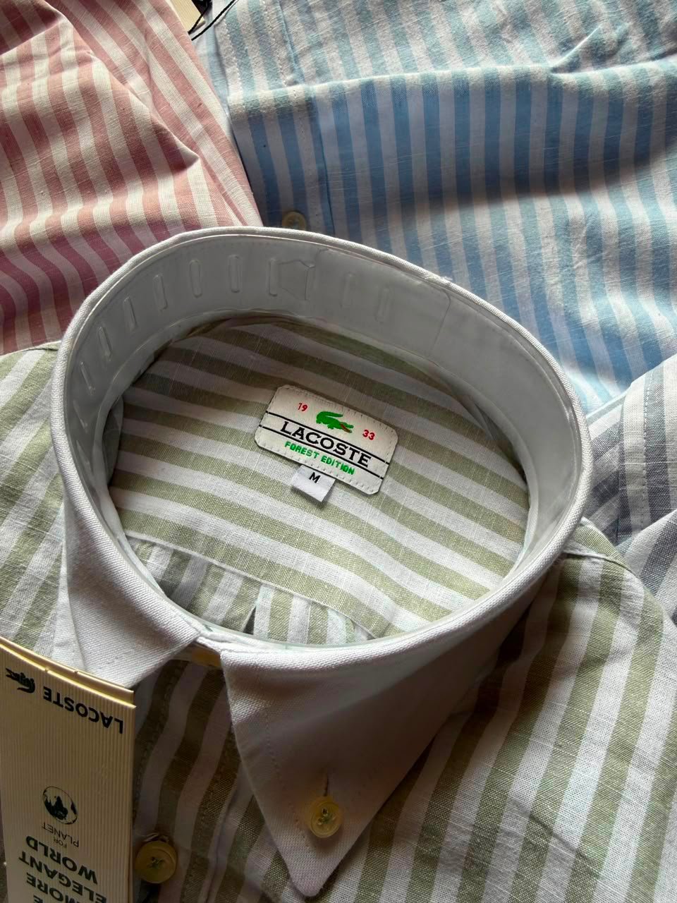 Buy Lacos_tee Linen Cotton Stripe Shirt - Image 10
