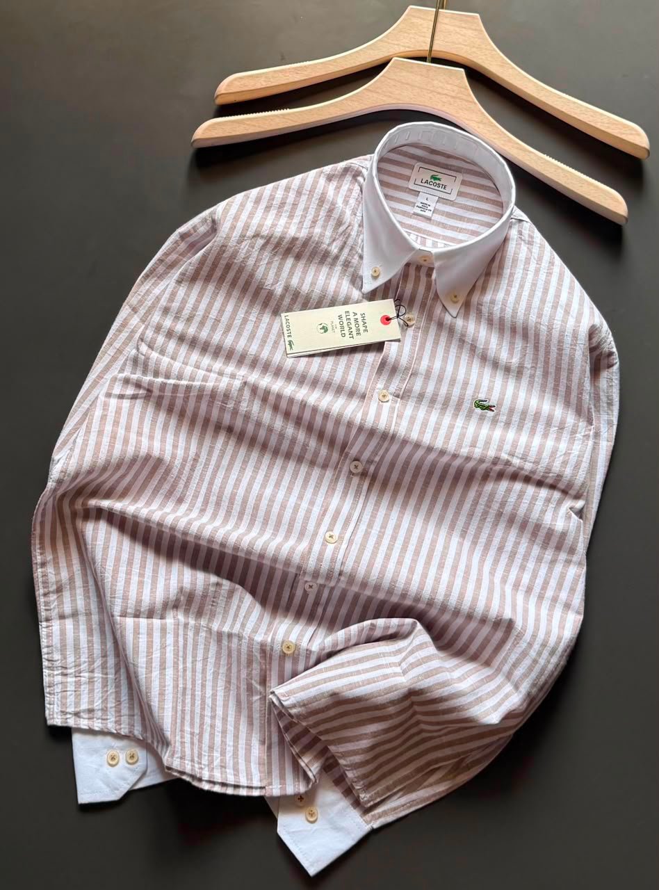 Buy Lacos_tee Linen Cotton Stripe Shirt - Image 12