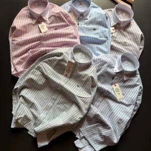 Buy Lacos_tee Linen Cotton Stripe Shirt