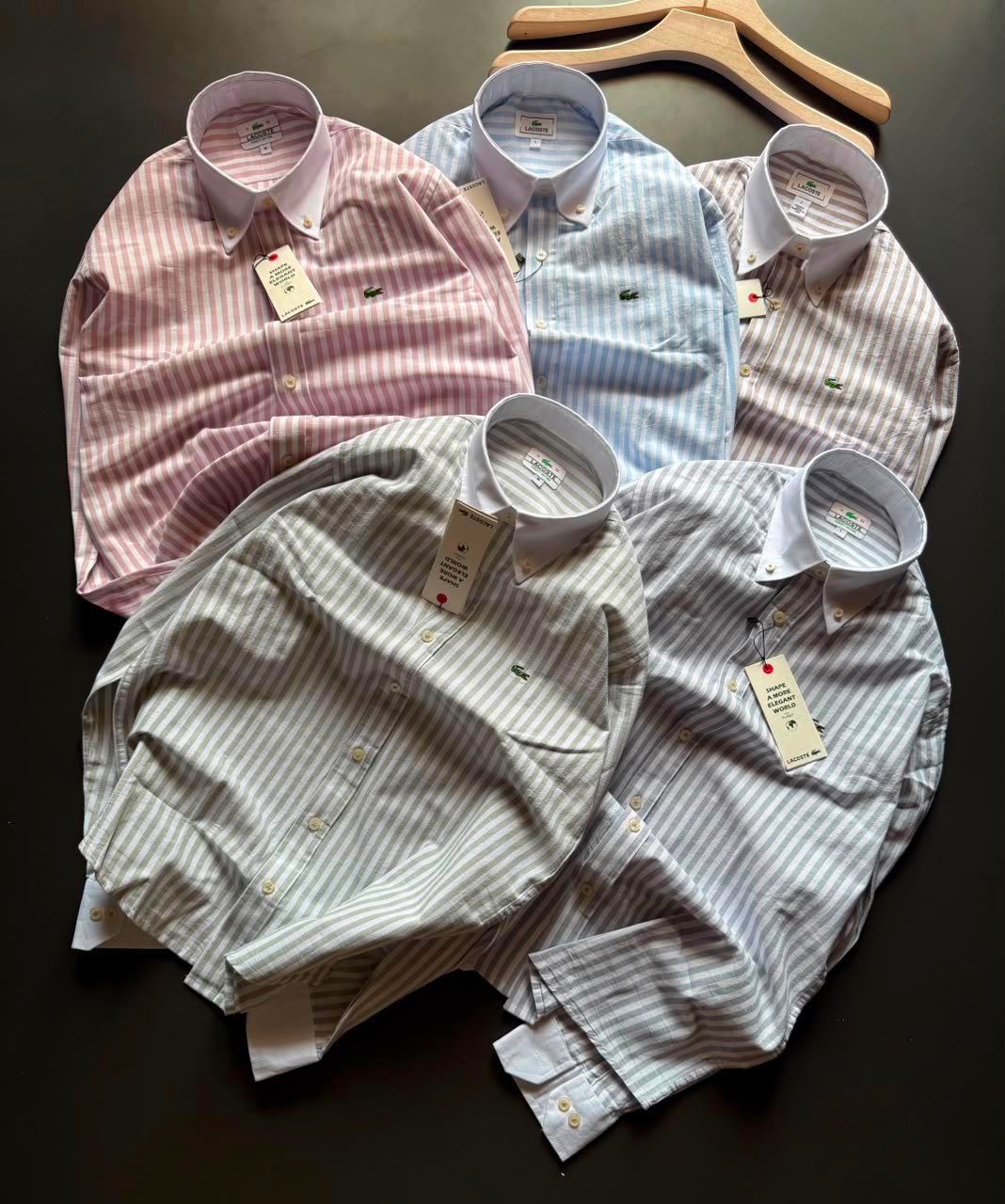 Buy Lacos_tee Linen Cotton Stripe Shirt