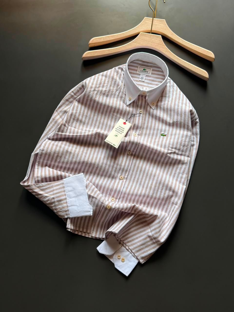 Buy Lacos_tee Linen Cotton Stripe Shirt - Image 11