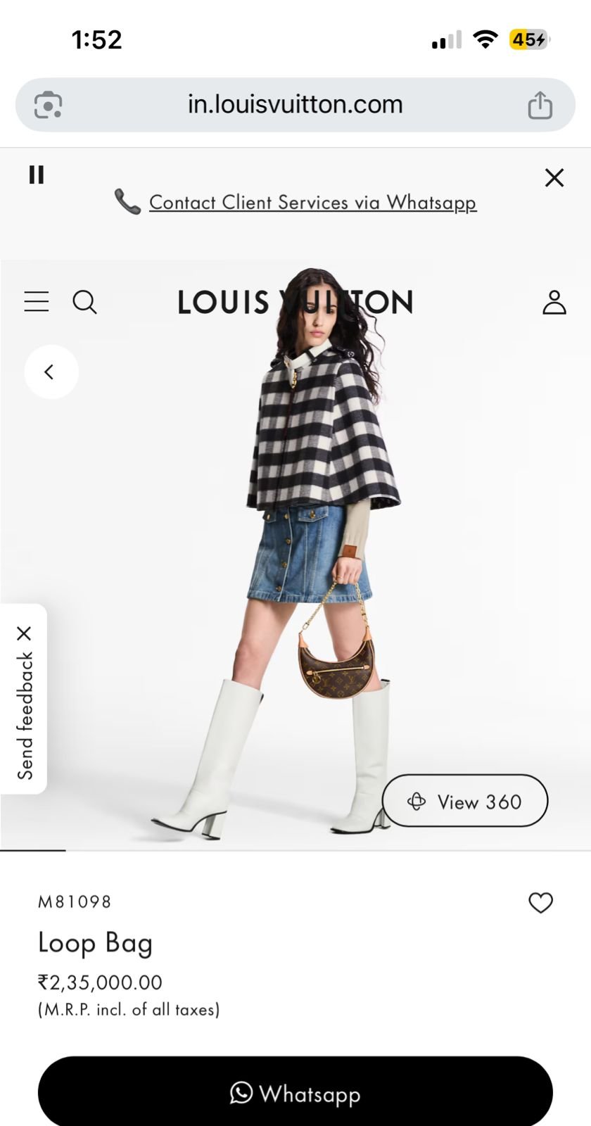 Buy Loui_s Vuitt_onn Loop Monogram Bag - Image 6