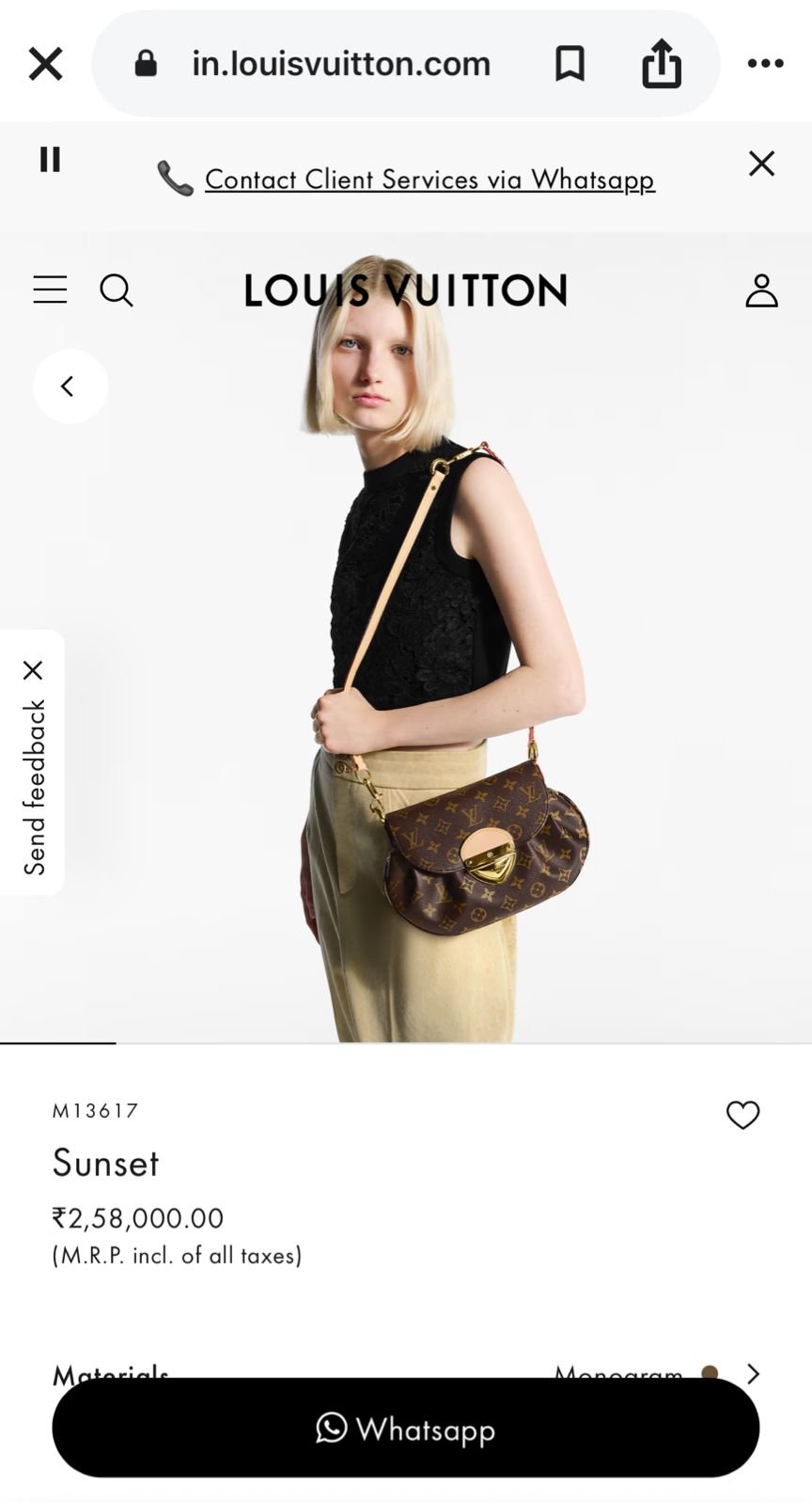 Buy Loui_s Vuitt_onn Sunset Sling Bag - Image 2