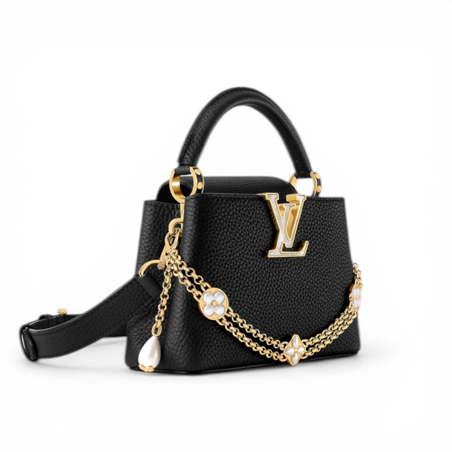 Buy Loui_s Vuitt_onn Capucines Mini Black Bag