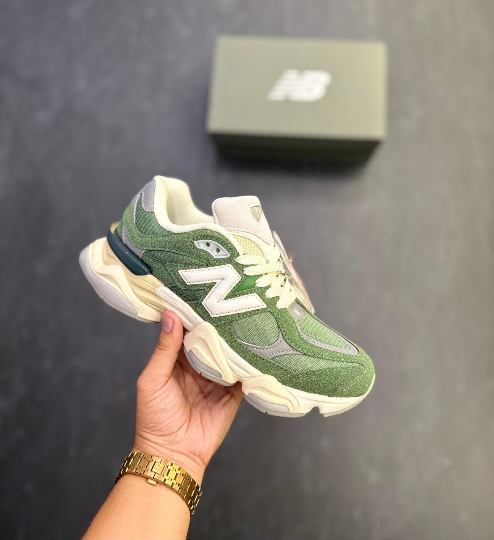 Buy Ne_w Balan_cee 9060 Nori Green Shoes - Image 3