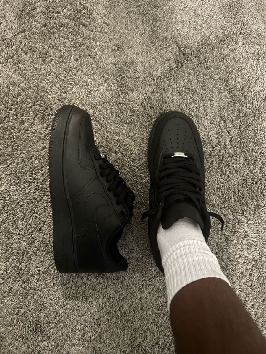 Buy Ni_kee Air Force 1 Triple Black Shoes - Image 7