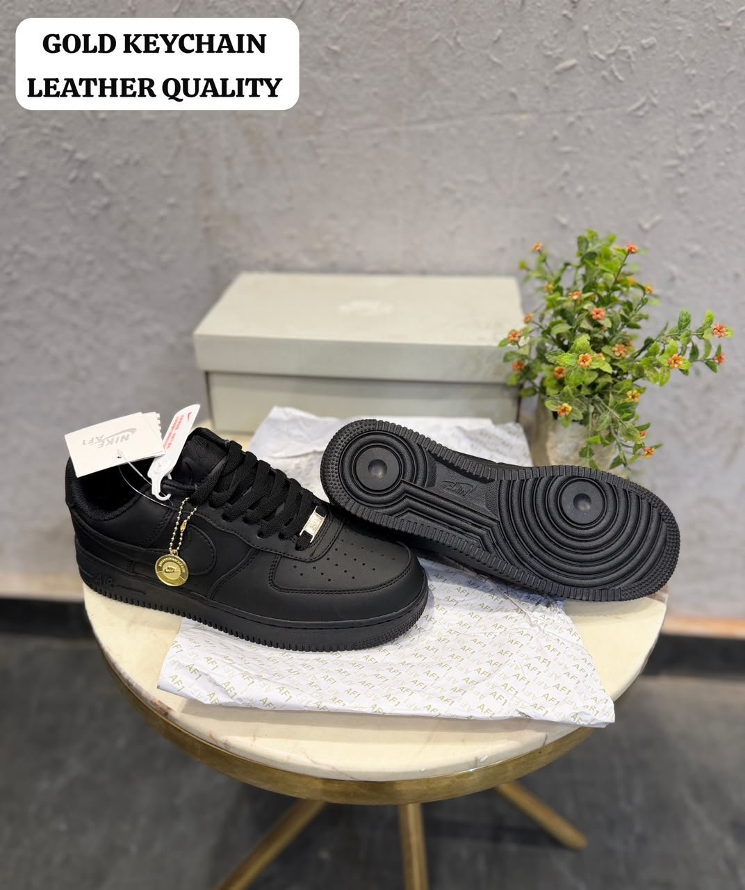 Buy Ni_kee Air Force 1 Triple Black Shoes - Image 6