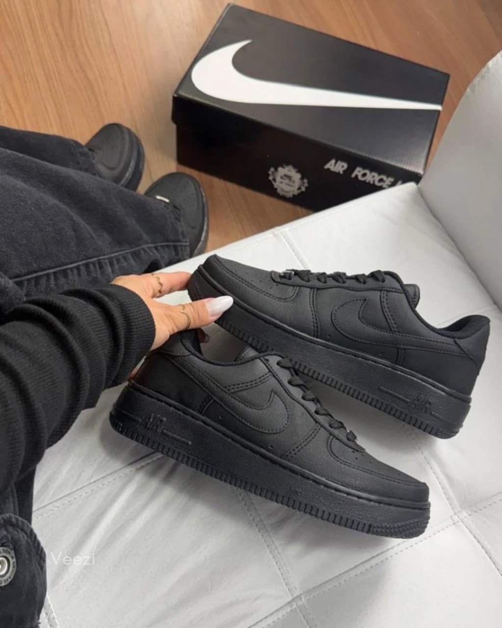 Buy Ni_kee Air Force 1 Triple Black Shoes - Image 5