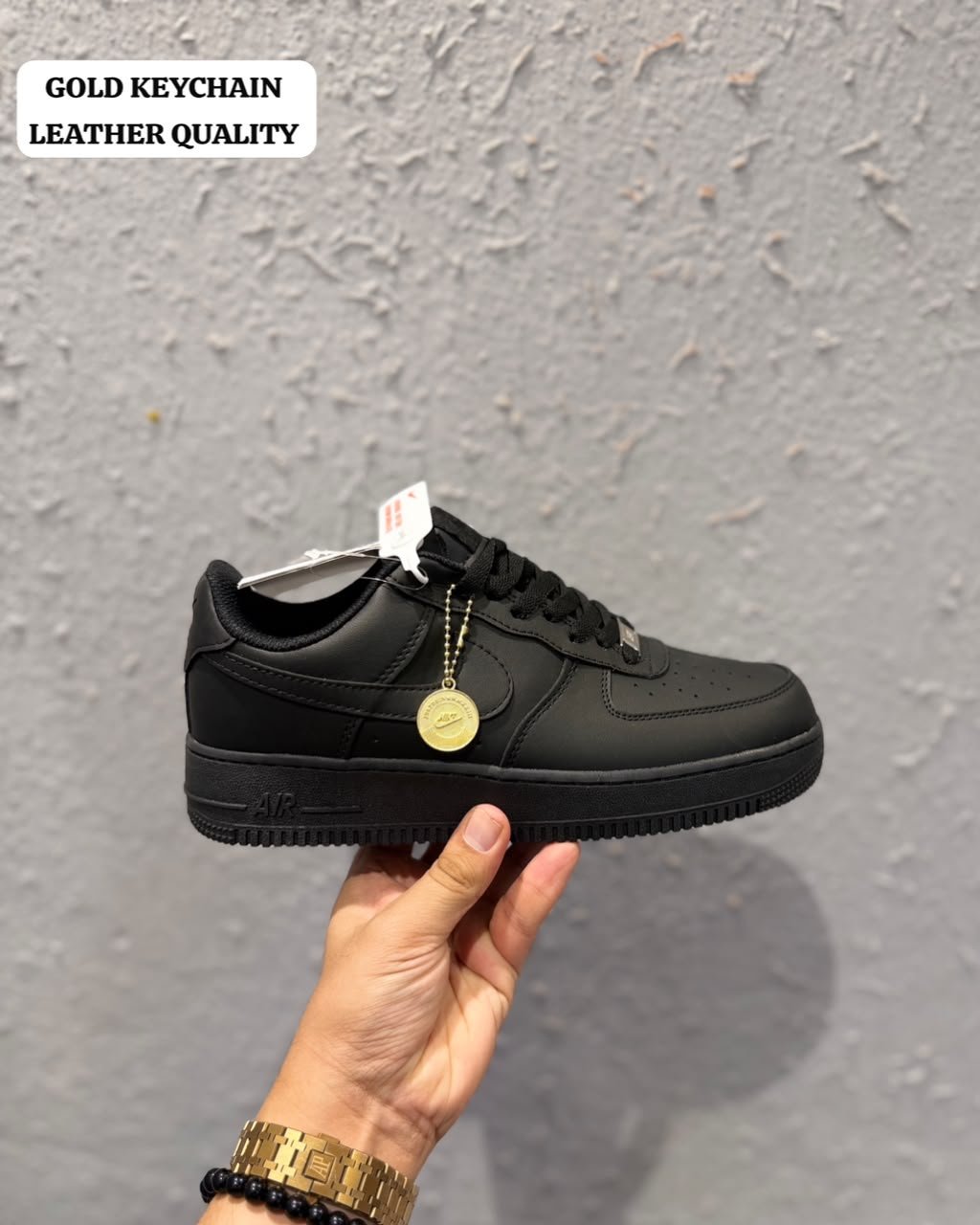 Buy Ni_kee Air Force 1 Triple Black Shoes - Image 2