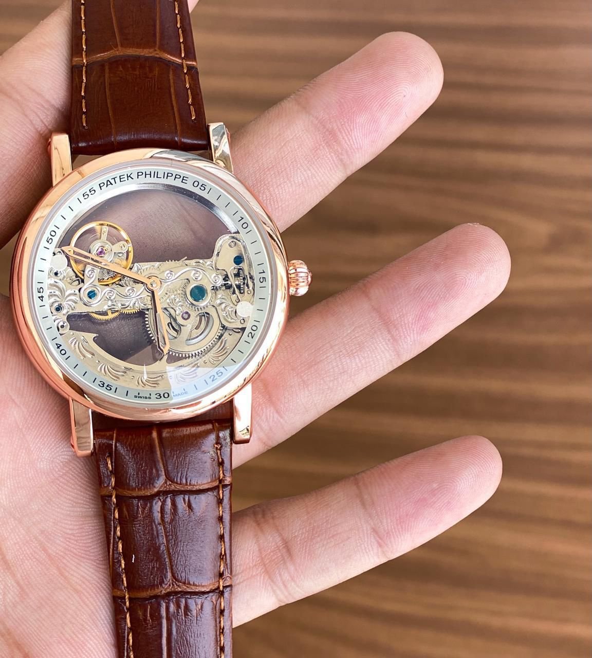 Buy Pate_k Philip_pee Open Heart Auto Watch - Image 4