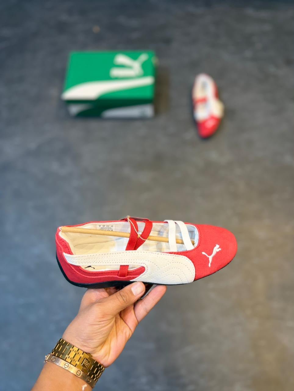 Buy Pu_maa Speed Cat Ballet Red Shoes - Image 3