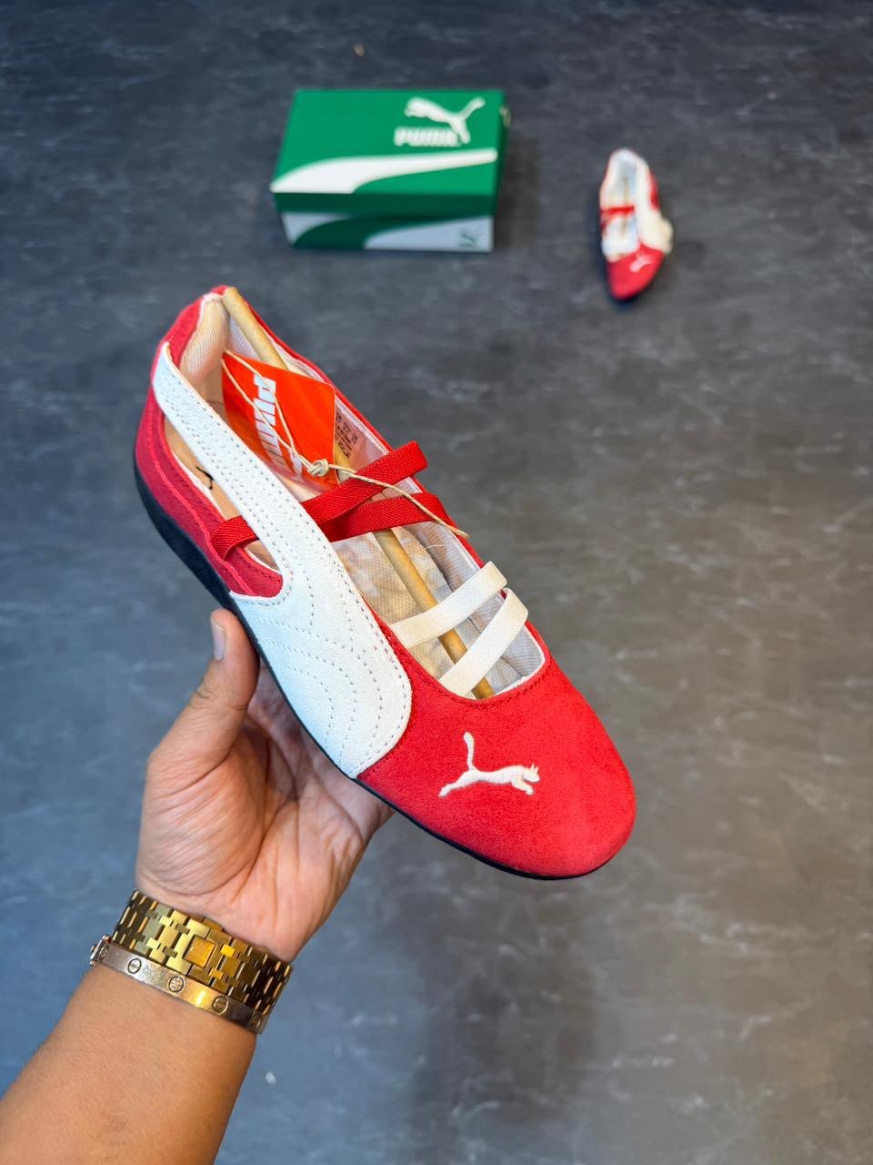 Buy Pu_maa Speed Cat Ballet Red Shoes