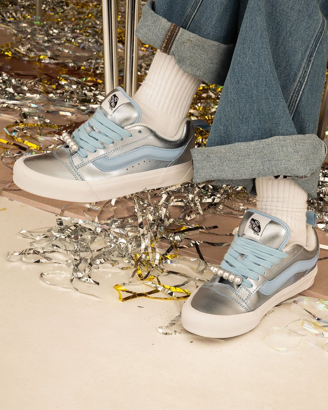 Buy Va_nss Old Skool Knu Metallic Cloud - Image 5