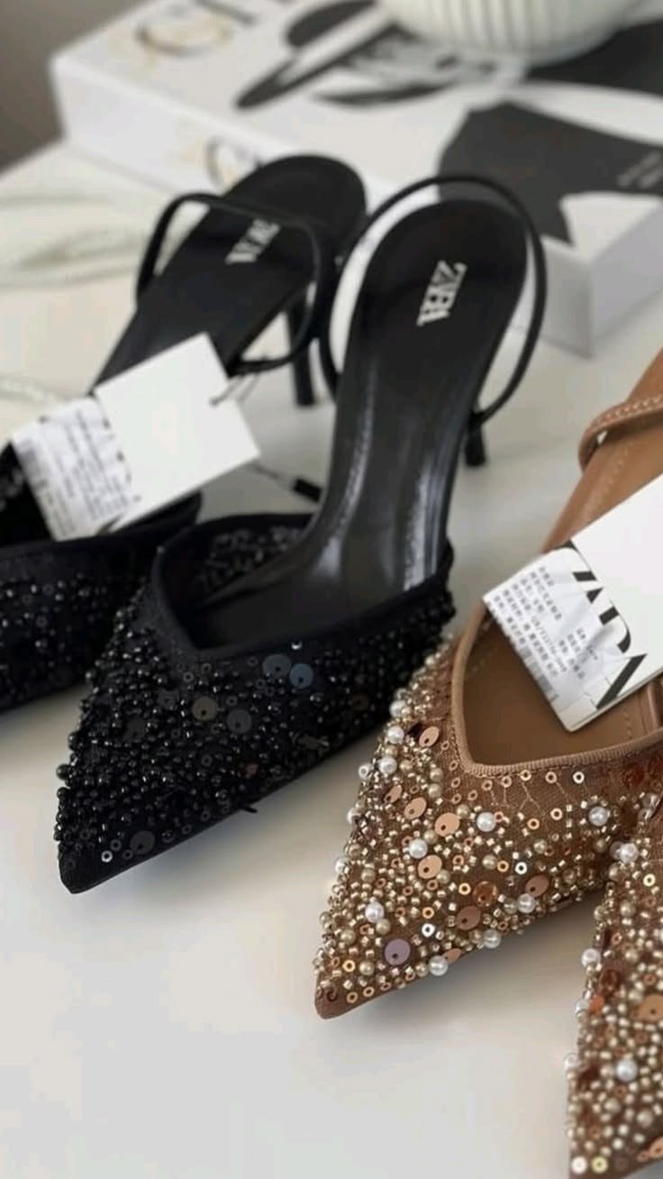 Buy Za_raa Rhinestone Slingback Heels - Image 3
