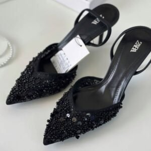 Buy Za_raa Rhinestone Slingback Heels