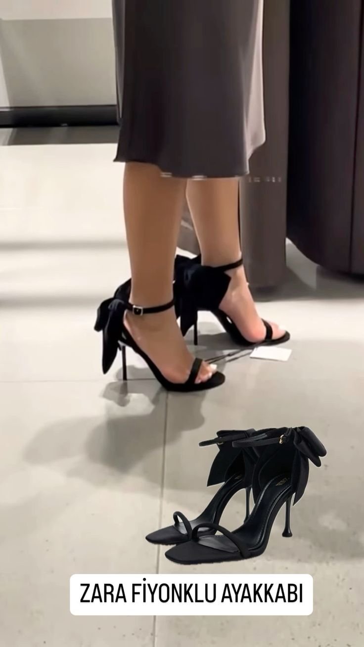 Buy Za_raa Satin Bow High Heel Sandals - Image 2