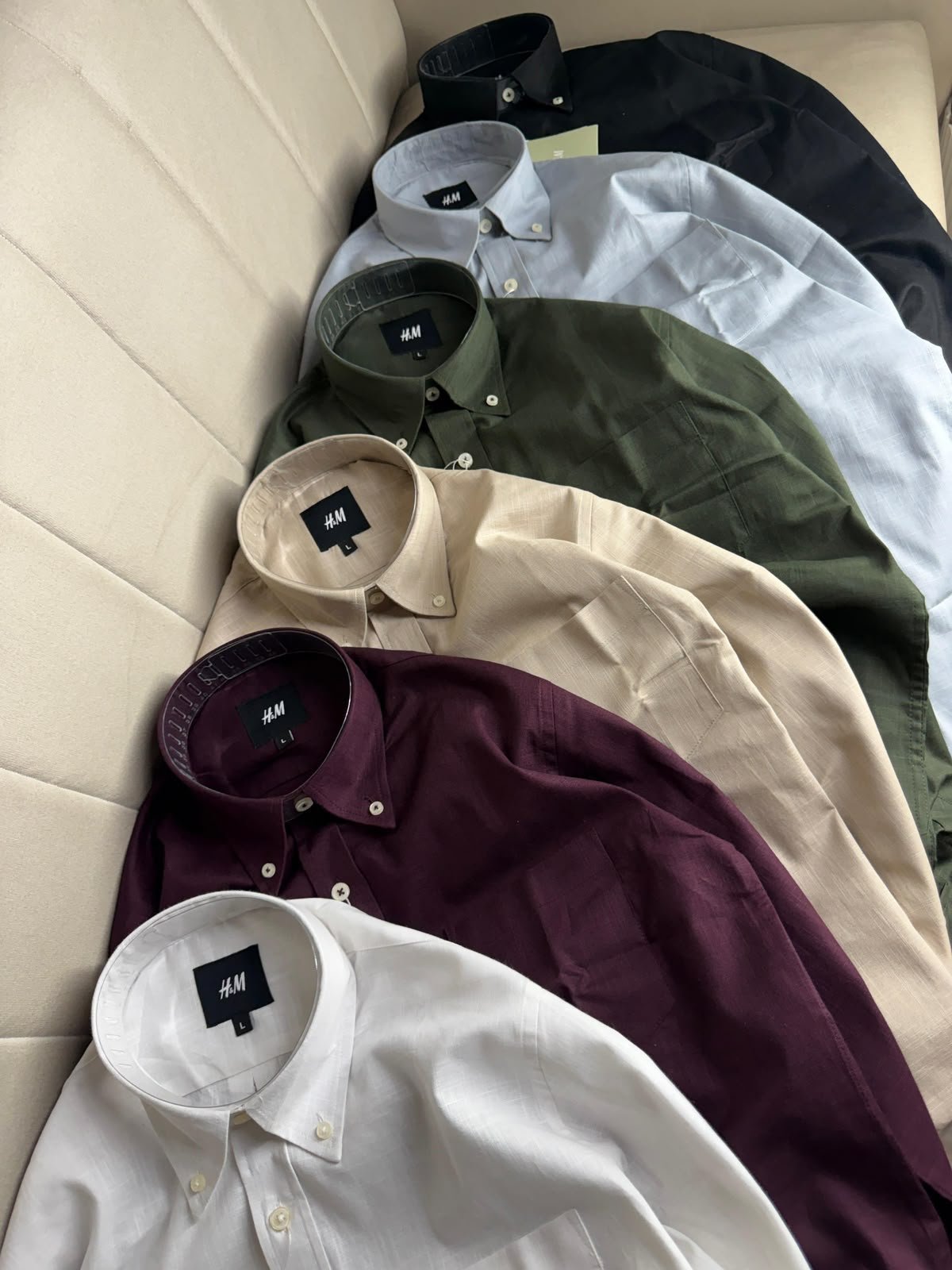 Premium Linen Cotton Plain Shirt Men - Image 3