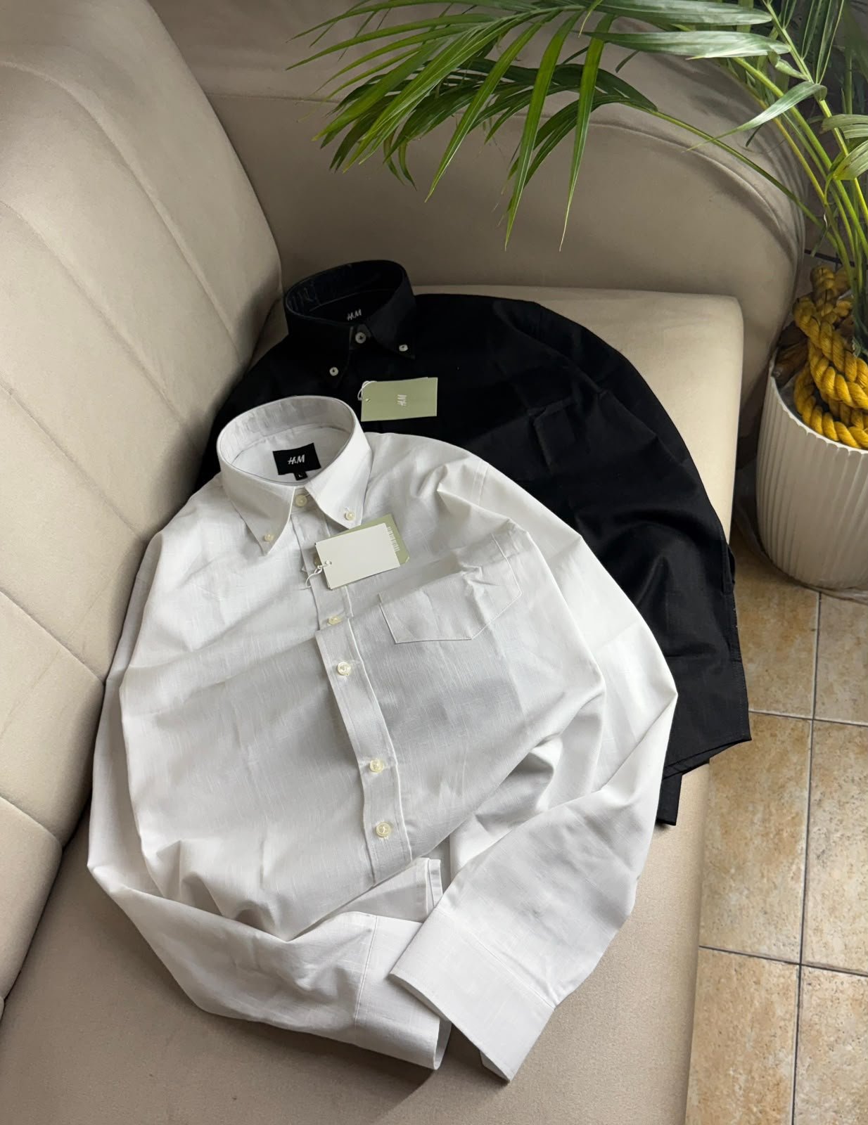 Premium Linen Cotton Plain Shirt Men - Image 6