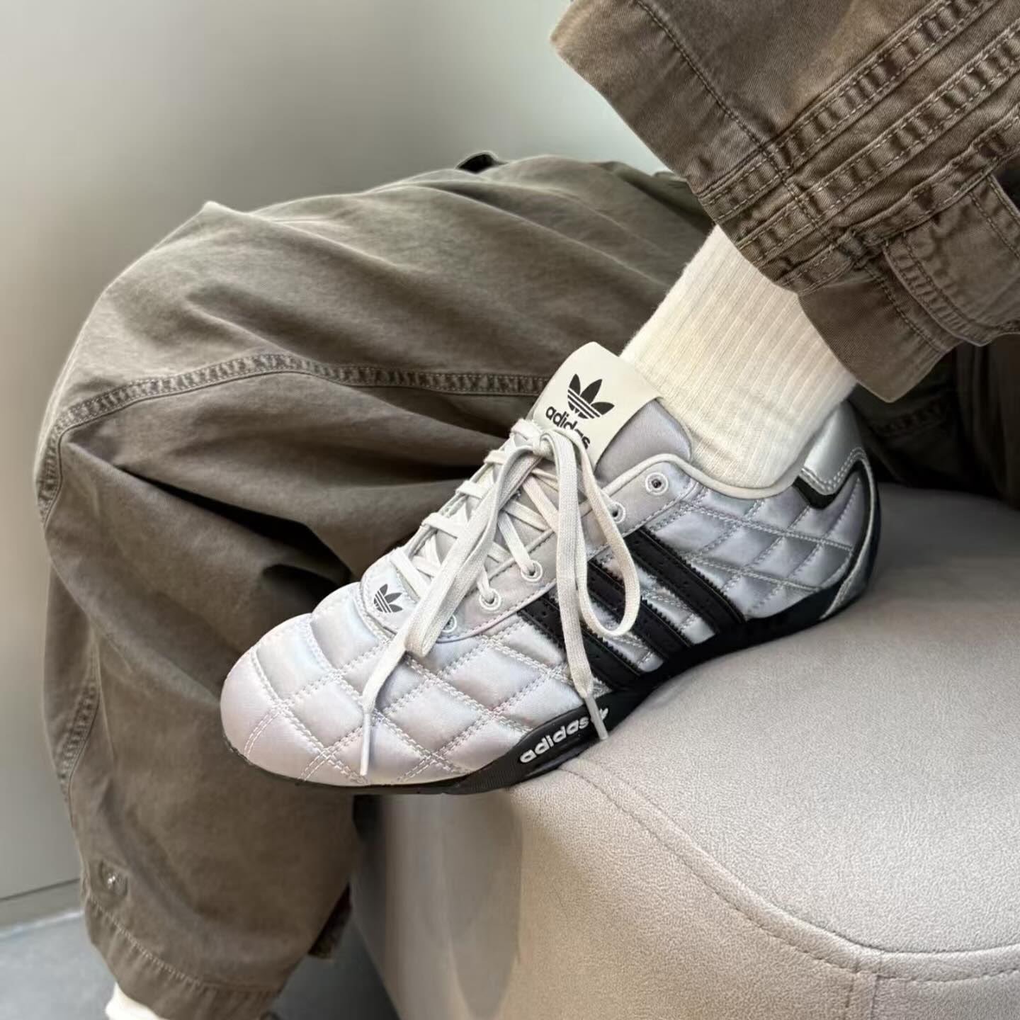 Buy Adid_ass Adiracer Low Silver Shoes - Image 5