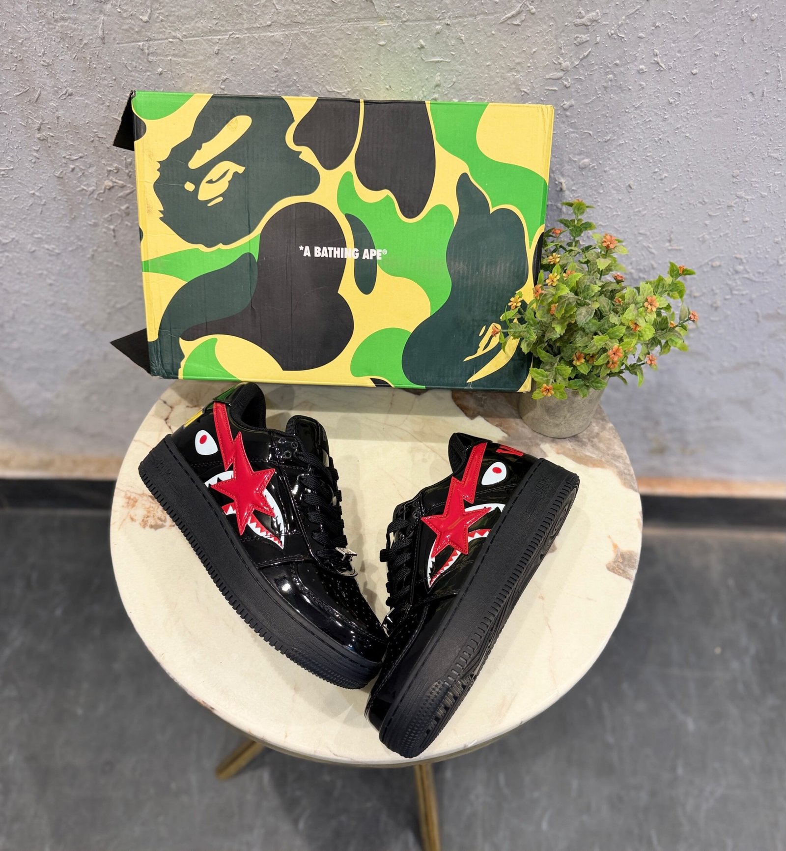 Buy BAPE STA OS Black Red Sneakers Sale! - Image 2